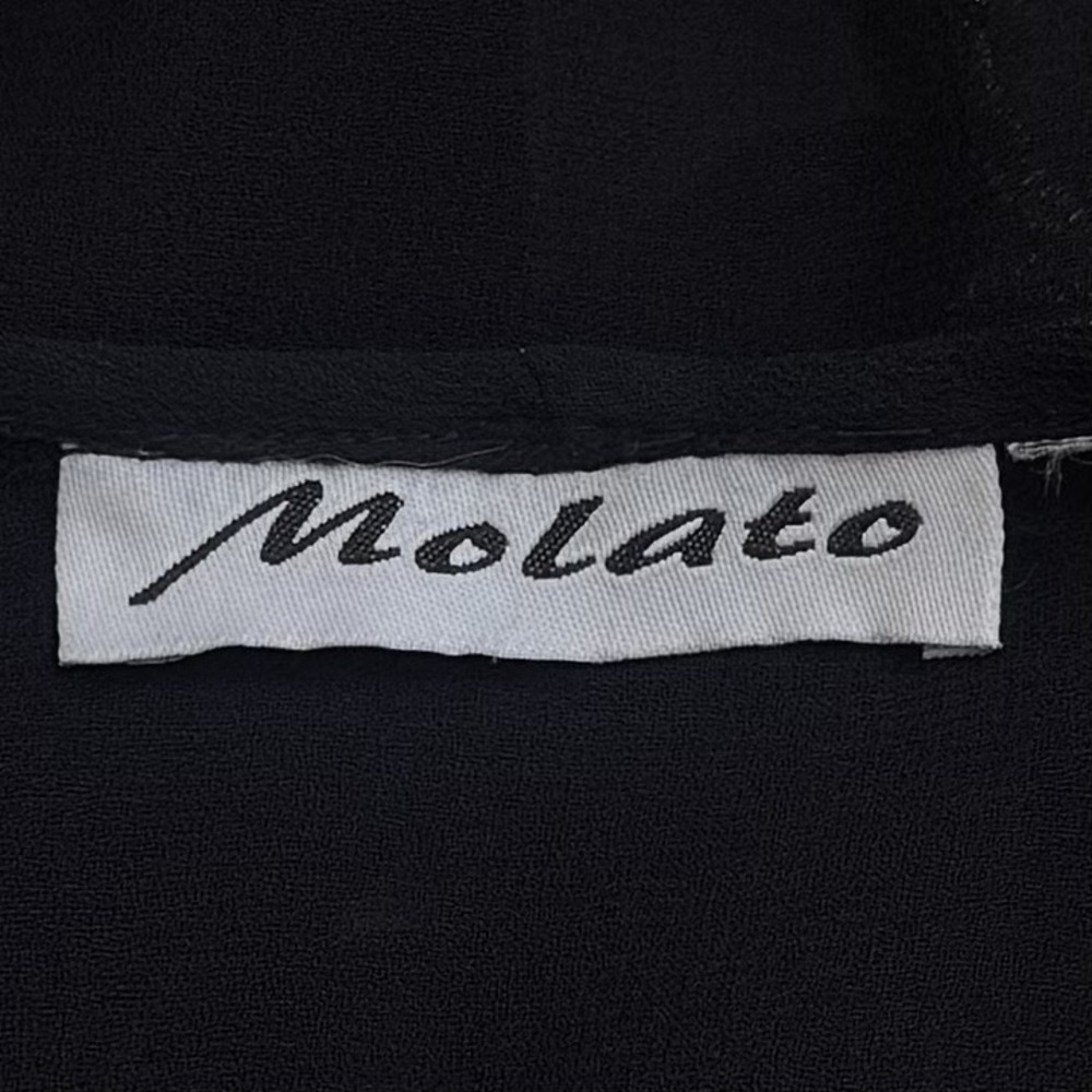 Y2K Molato Black Sheer Floral Sequin Tiefront Cardigan Whimsical Ethereal XL/XXL - Picture 10 of 12